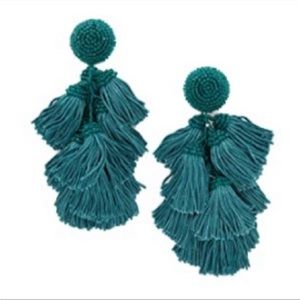 Sachin Babi green tassel clip on earrings.
Never worn!